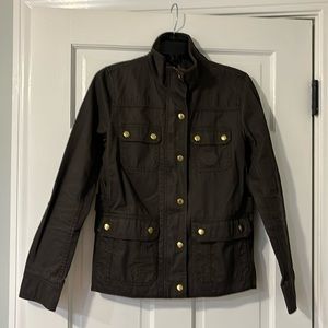 JCrew khaki relaxed boyfriend field jacket